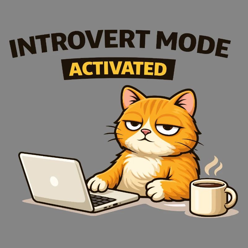 Introvert Mode Activated Cat