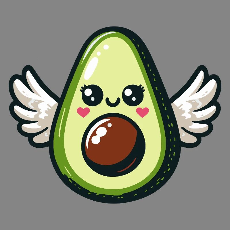 Kawaii Winged Avocado