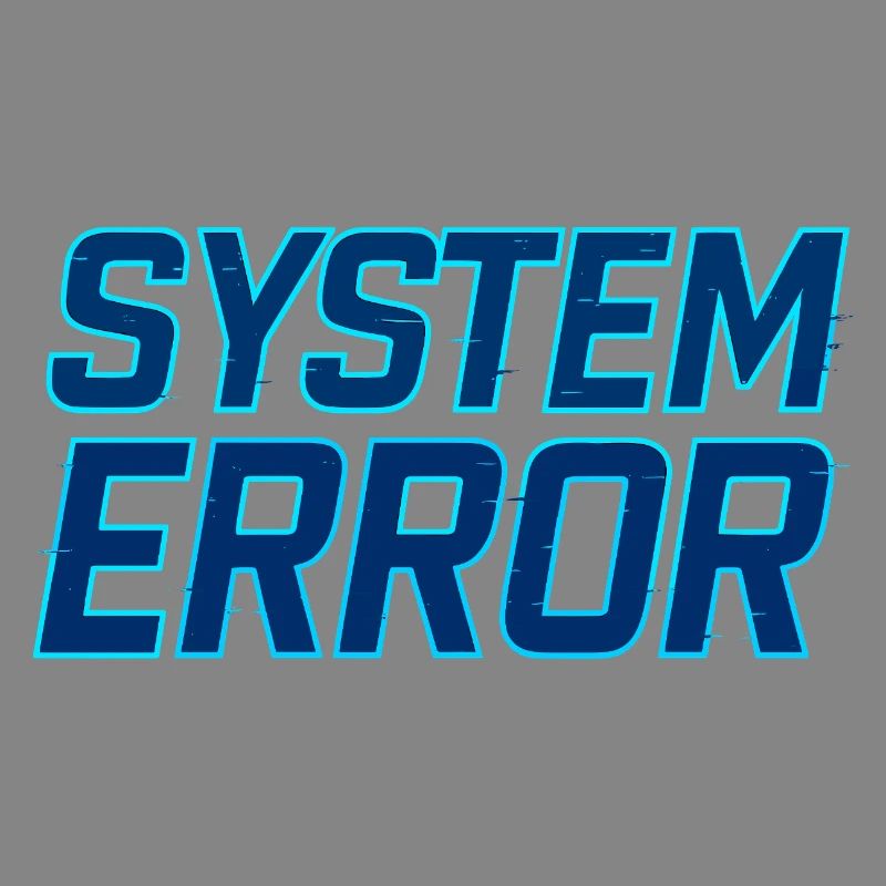 Systemfehler Glitch Design