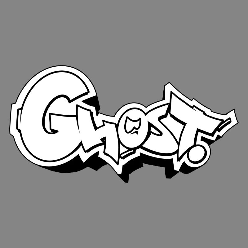 Ghost Graffiti Style Typographie Design