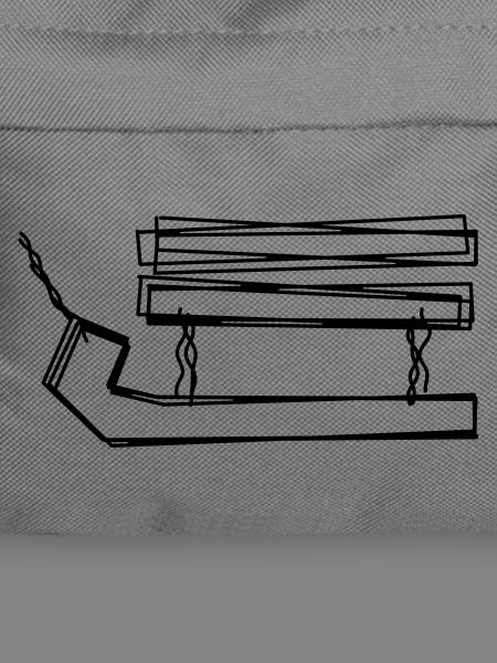 Schlitten handgezeichnet
