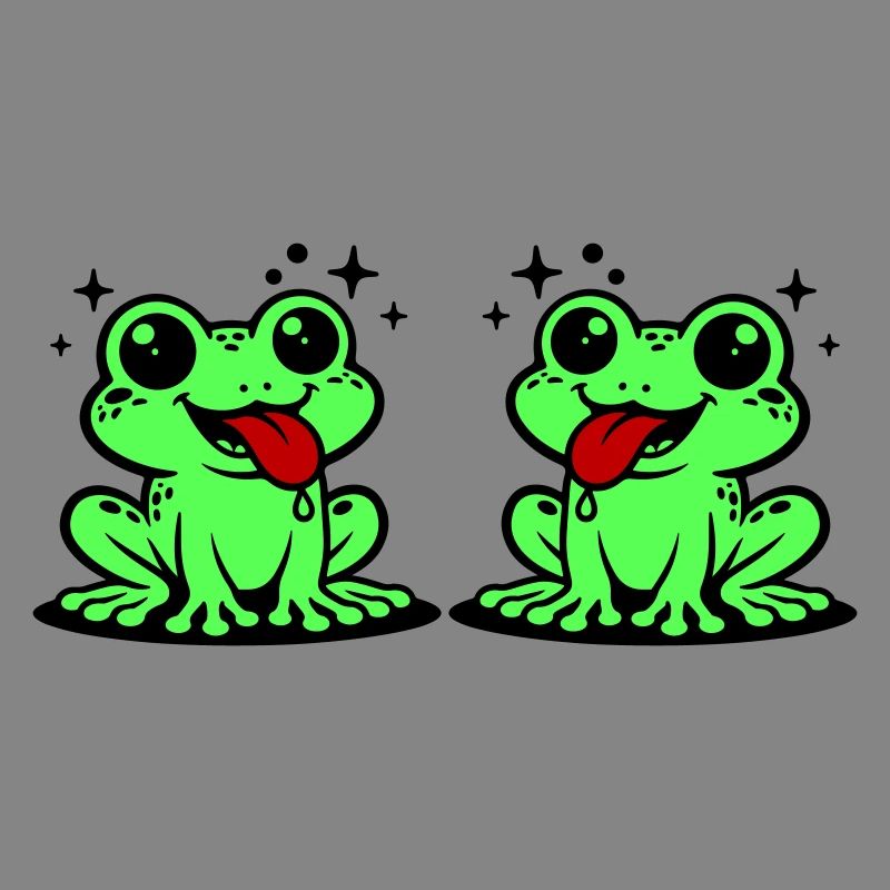 Toad couple frog