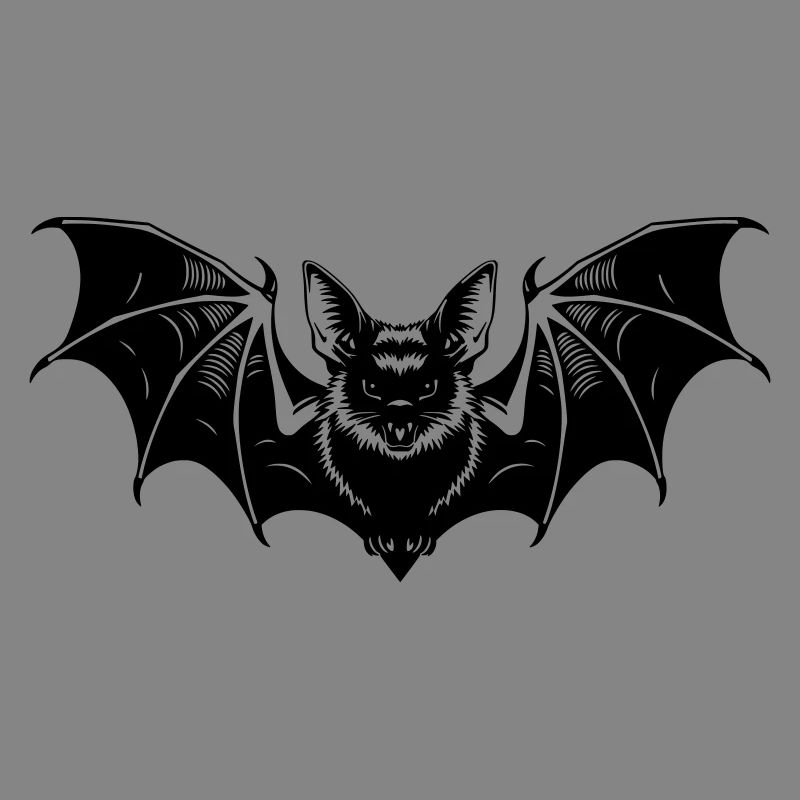 Fledermaus Gothic Illustration