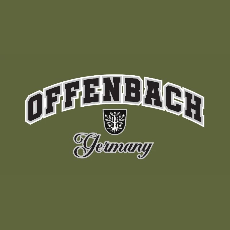 Offenbach Germany Crest Typography