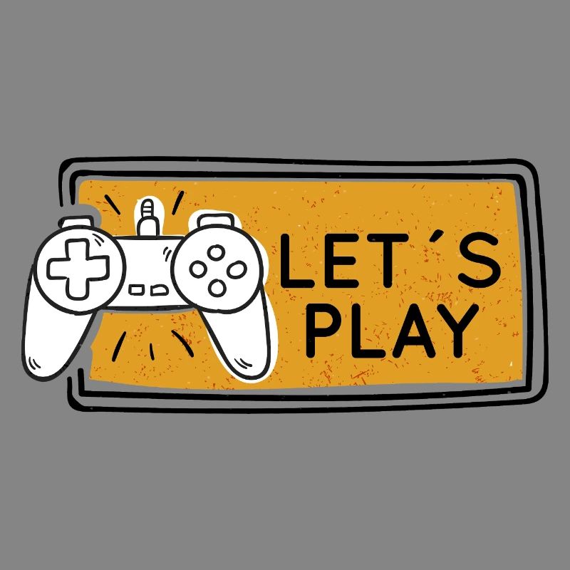 Let's Play Gaming Controller Graphic