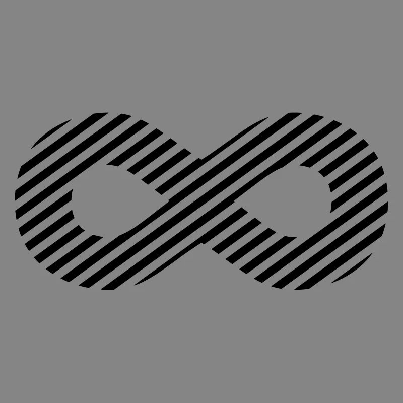Infinity sign - pattern stripes
