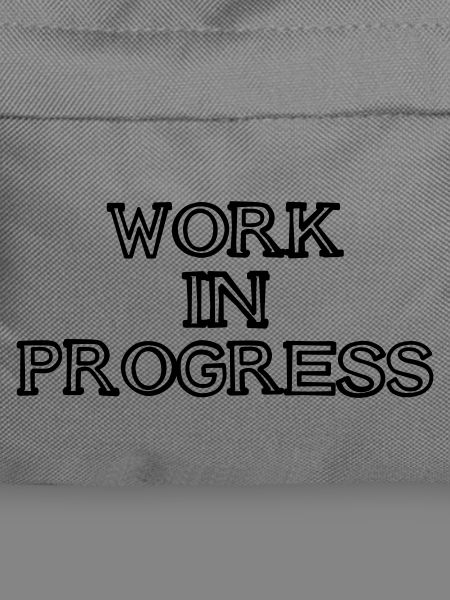 WORK IN PROGRESS Schriftzug handgezeichnet