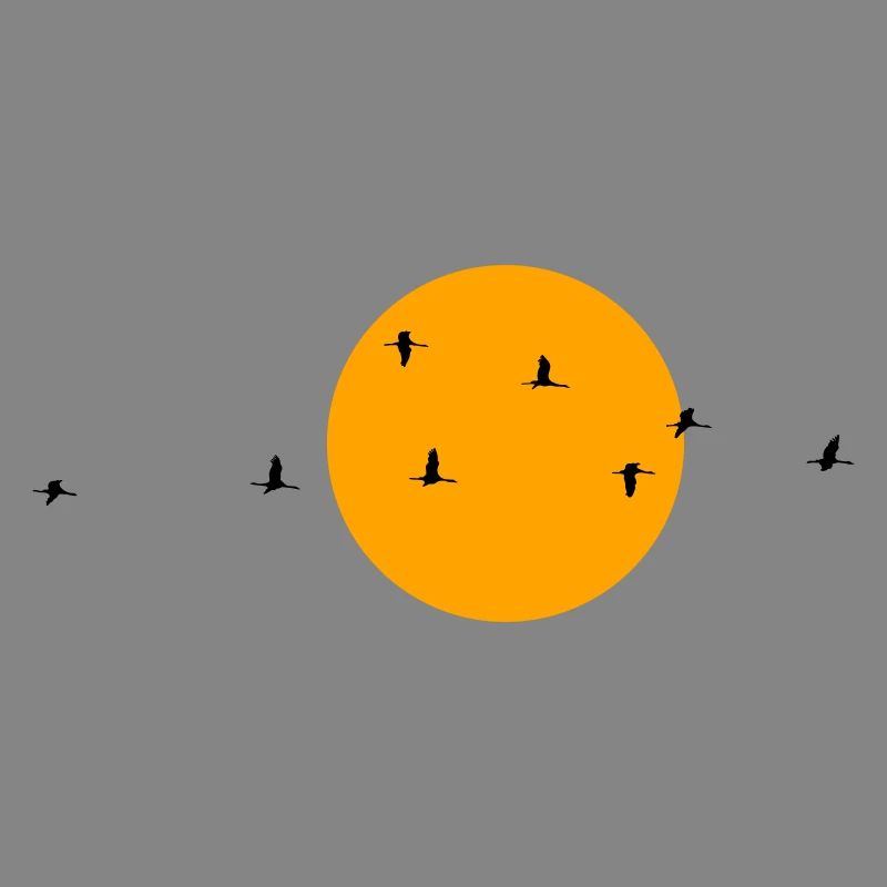 Wild Geese Cranes Spring