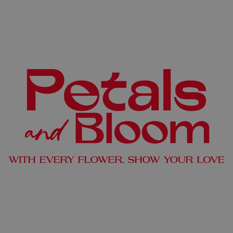 Petals and Bloom Floral Logo