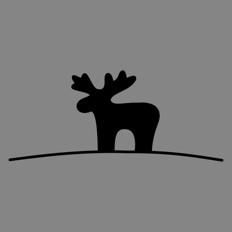 Moose silhouette gift idea Christmas