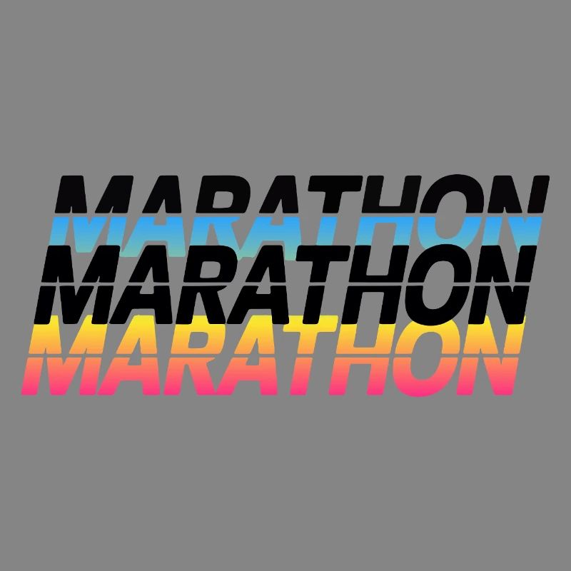 Marathon Gradient Typography