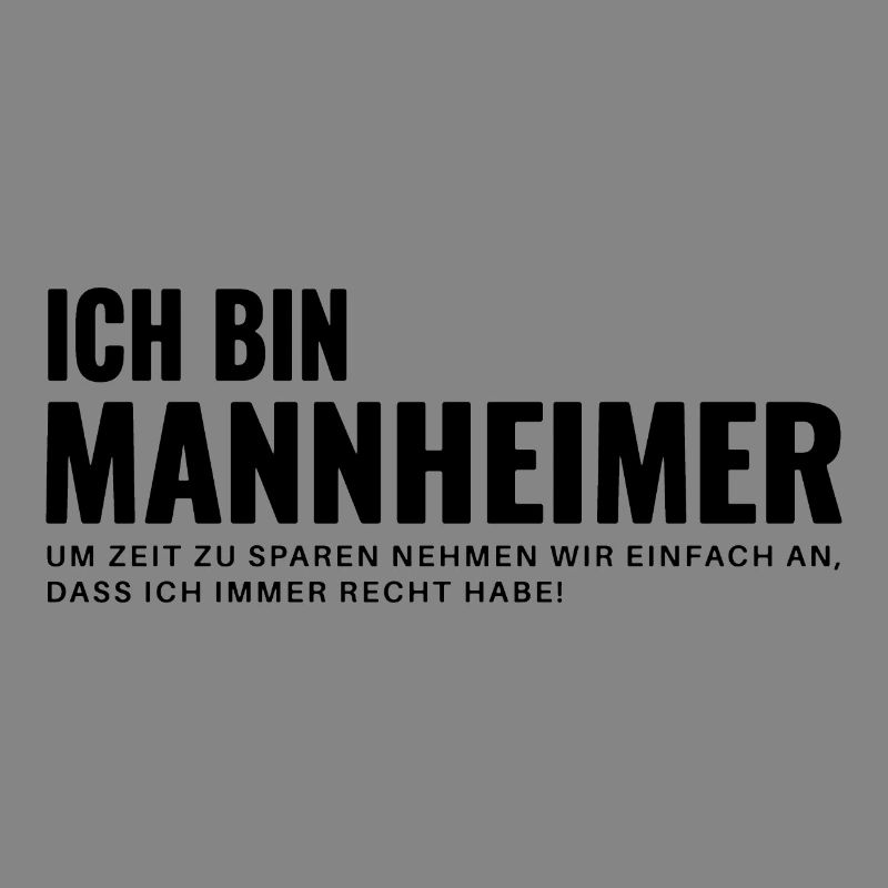 Mannheim Humor Spruch Design