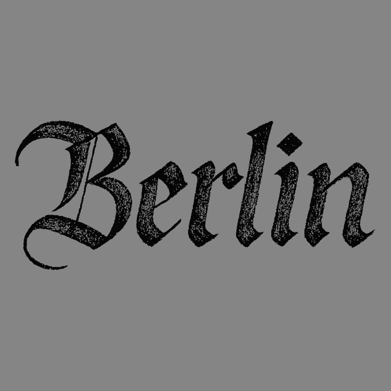 Berlin Gothic Script Vintage Schwarz