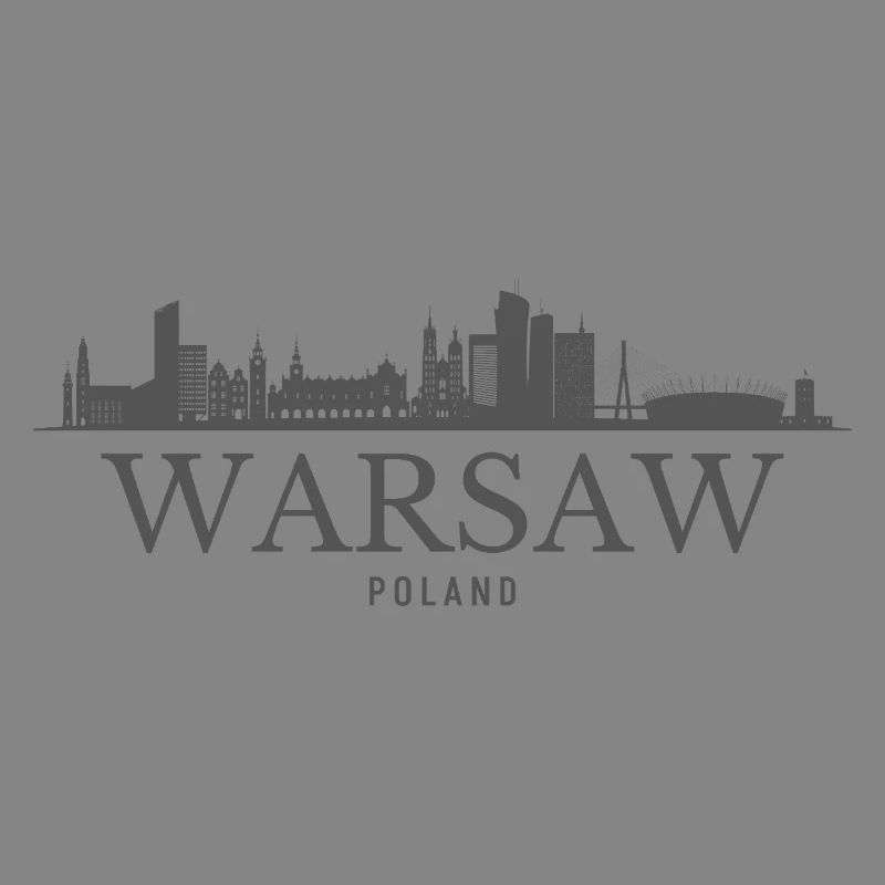 Varsovie, Pologne, silhouette de Varsovie