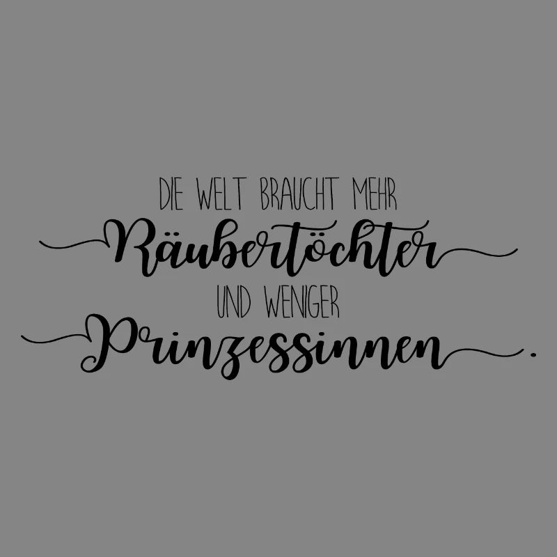 Räubertochter oder Prinzessin - schwarz
