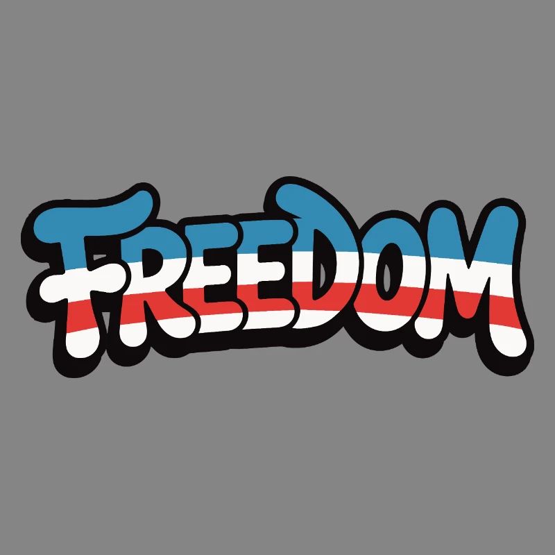 Freedom Typography Statement Design