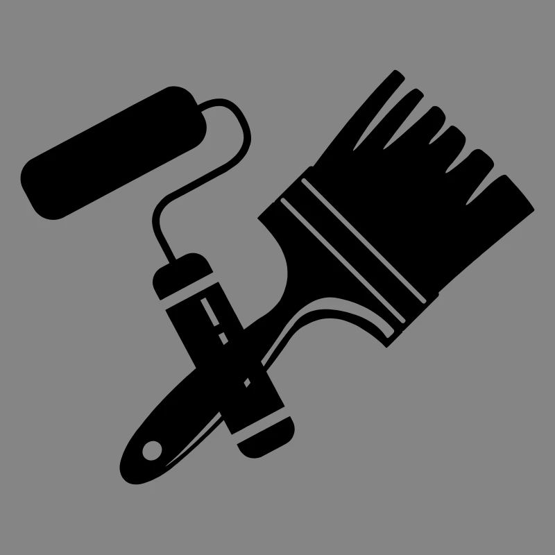 Tool Painter Walze und Pinsel Logo