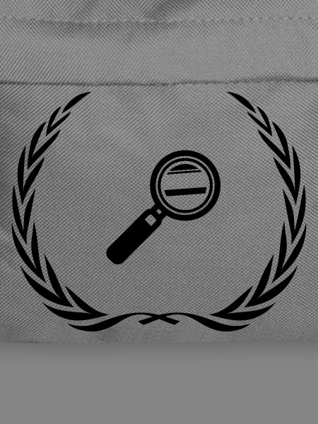 Magnifying Glass Symbol Wreath