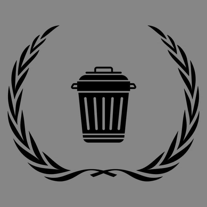 Garbage Can Symbol Wreath