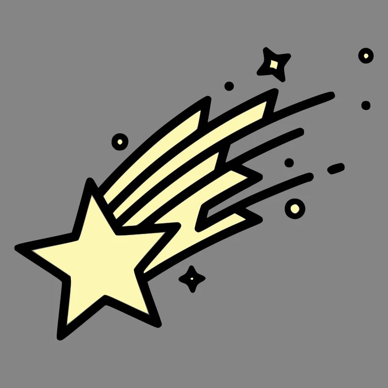  Sternschnuppe Komet Comic