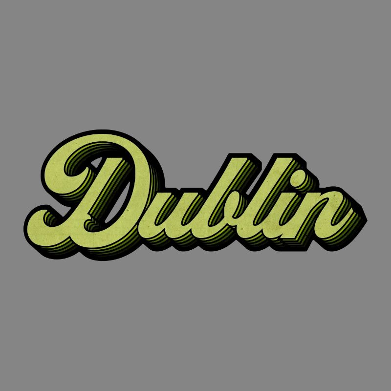 Dublin Retro Script in Lime