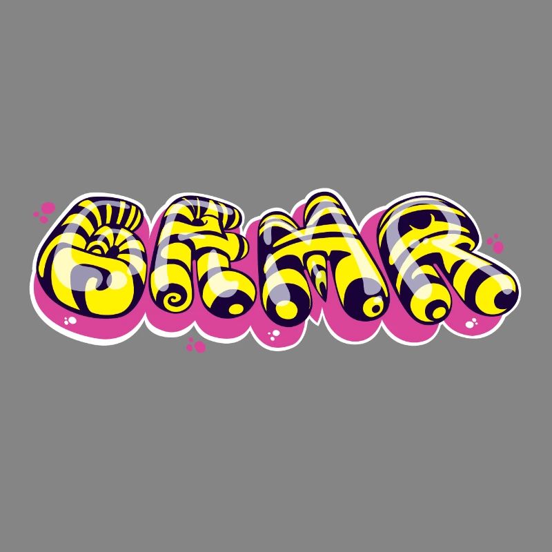 Colorful Graffiti-Style Text Design
