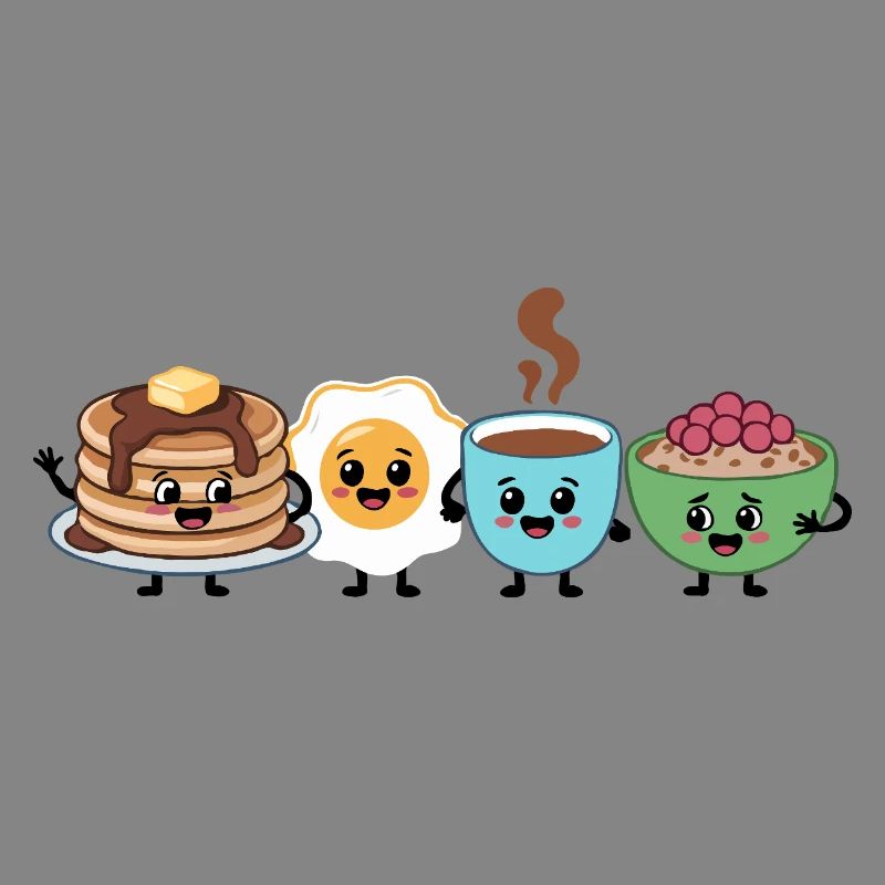 Cute Food & Beverage Breakfast Pattern