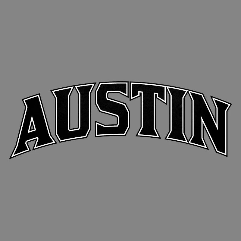 Lettres d’arc d’AUSTIN Imprimé