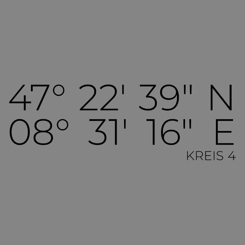 Coordinates Kreis 4 Zurich