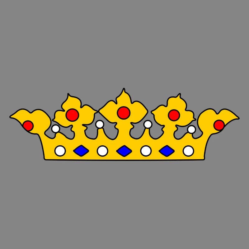 Goldene Krone mit Perlen
