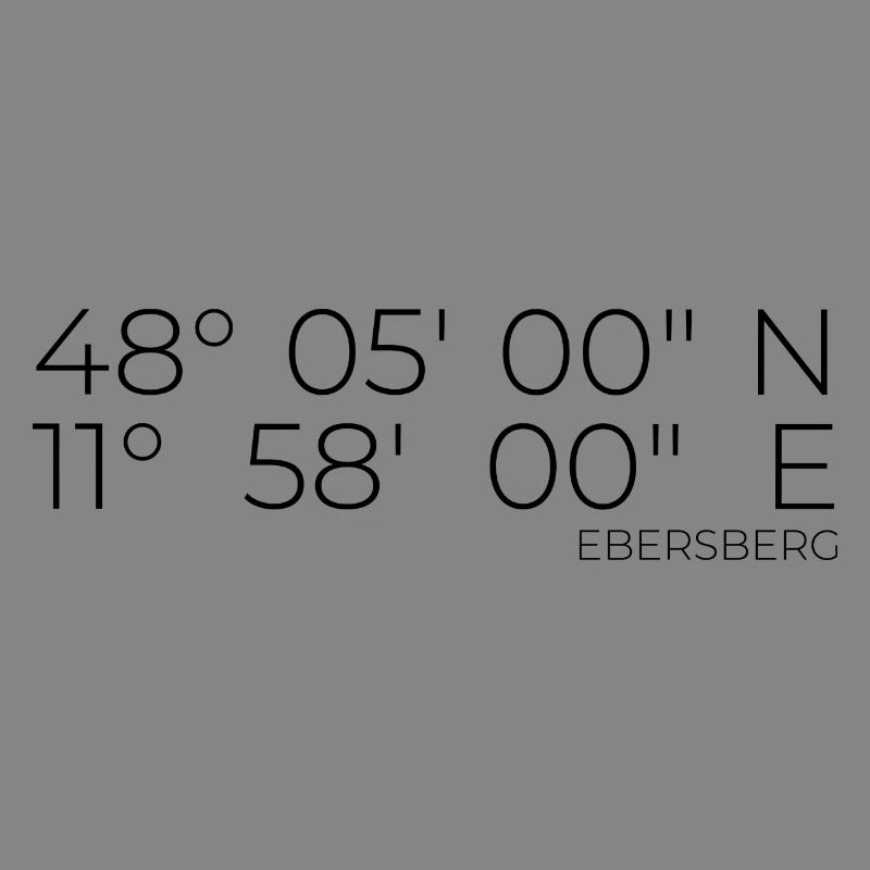 Coordinates Ebersberg, Bavaria