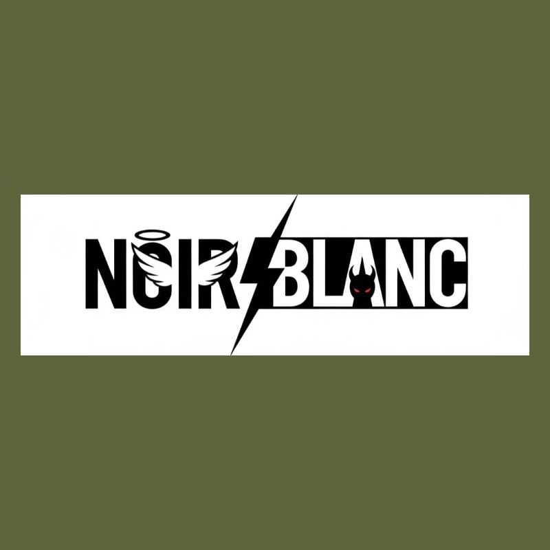 NoirBlanc Éclair Grafique – Logo Contraste