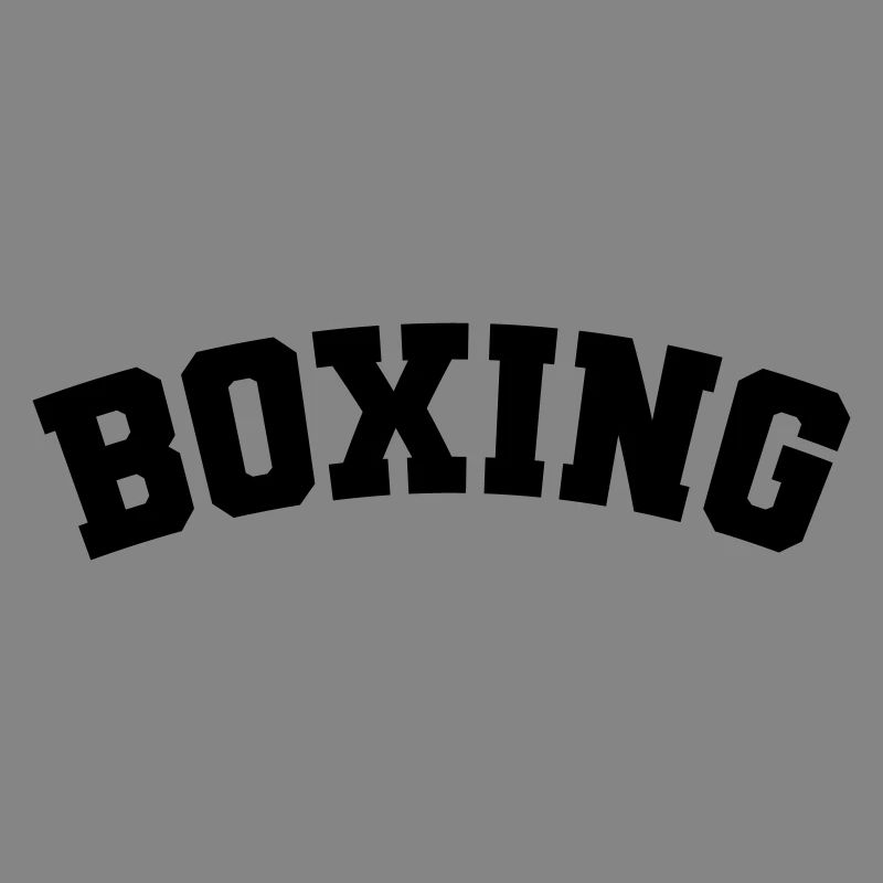 Boxe simple design lettrage