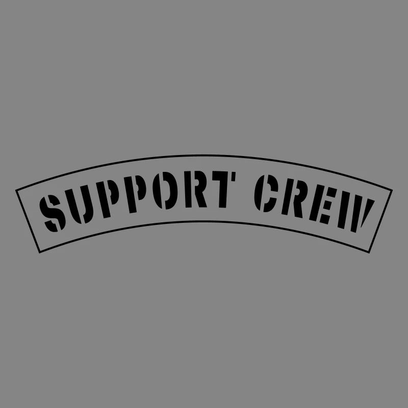 Support Crew Style Patch