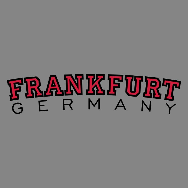 Frankfurt Germany Black&Red