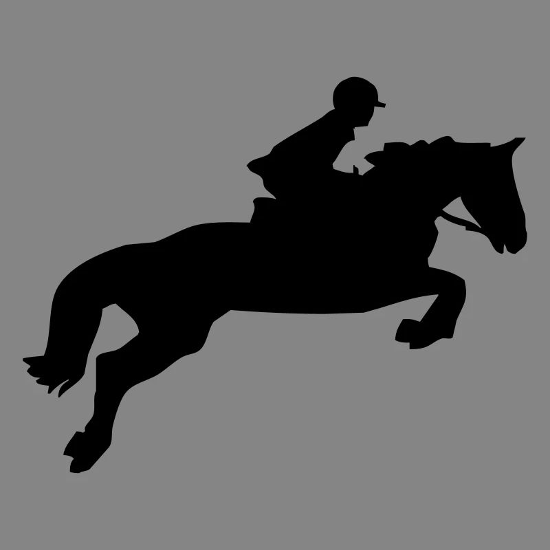 Un cheval sautant
