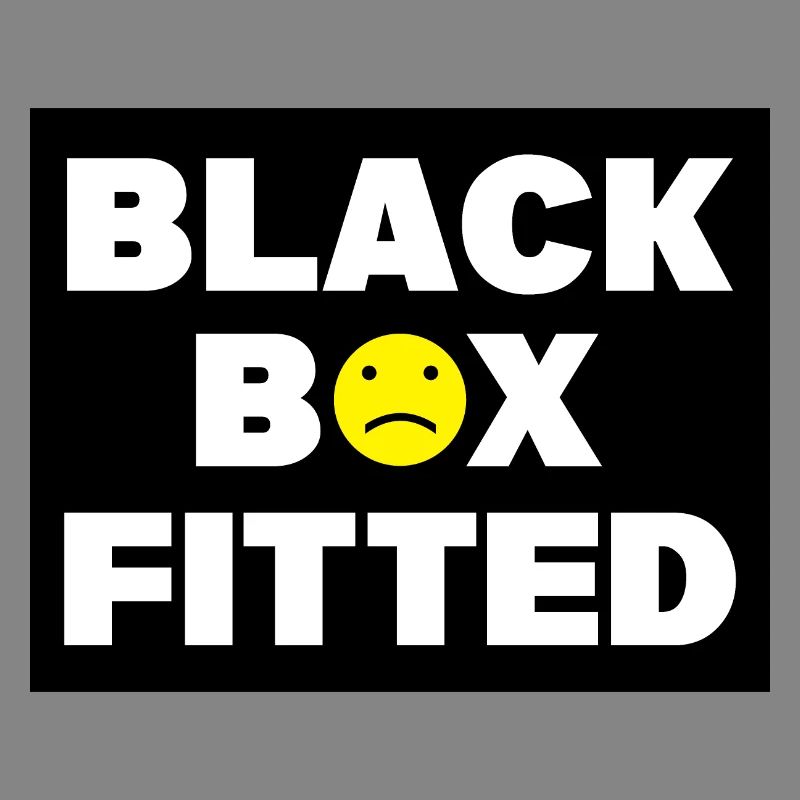 Black Box Fitted - Car Auto Window Bumper Decal