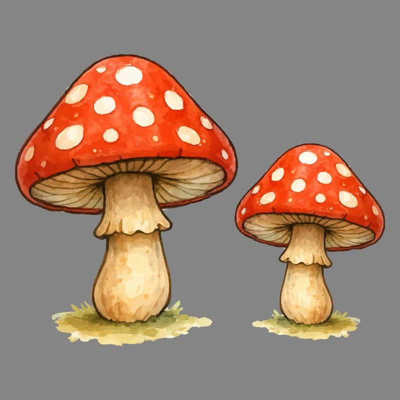 Red Toadstool Duo
