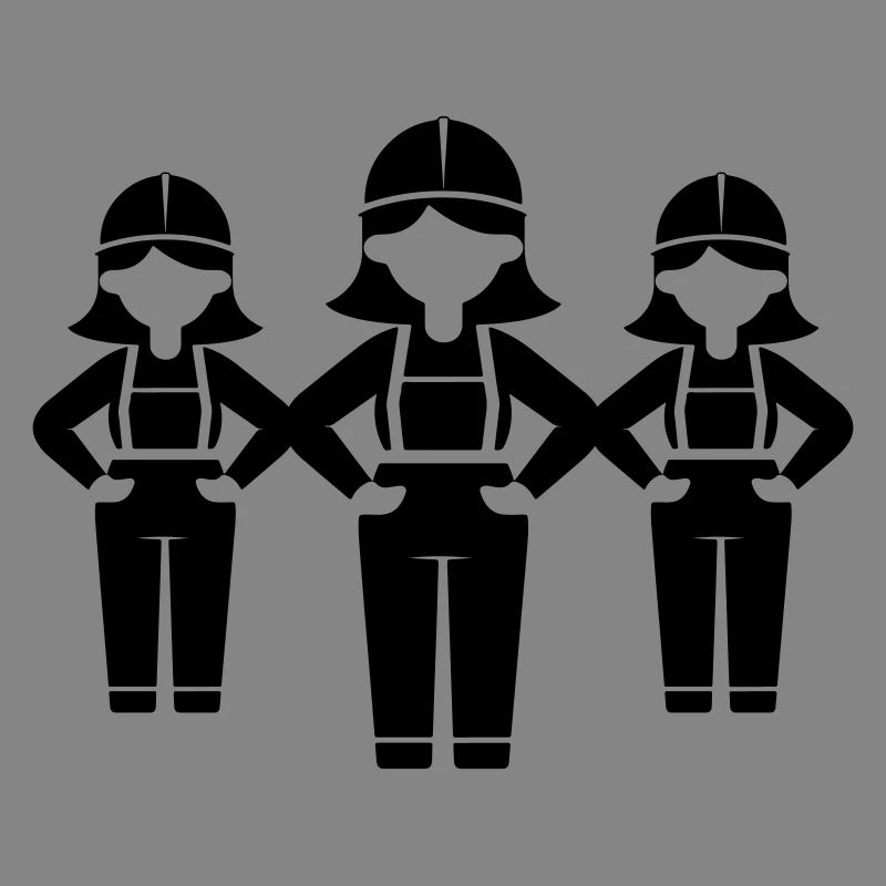 Construction Worker Team Woman
