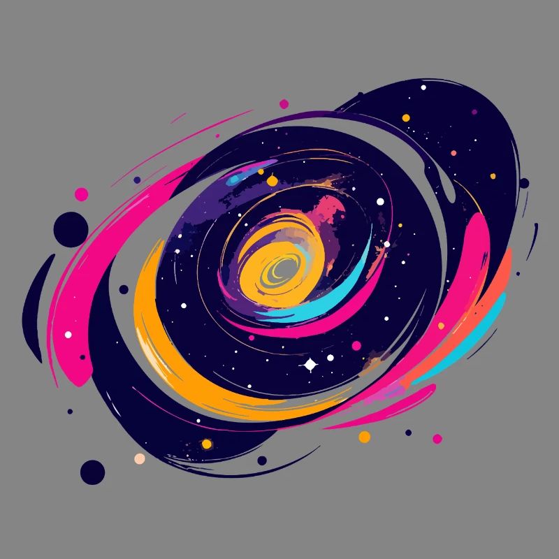 Color Swirl Galaxy Outer Space Pattern