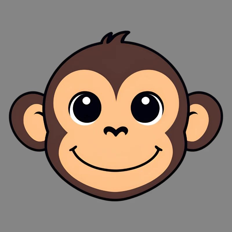 Cheerful Monkey Cartoon