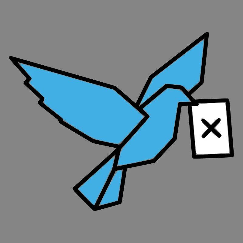 Brieftaube Wahlzettel Vogel Bunt