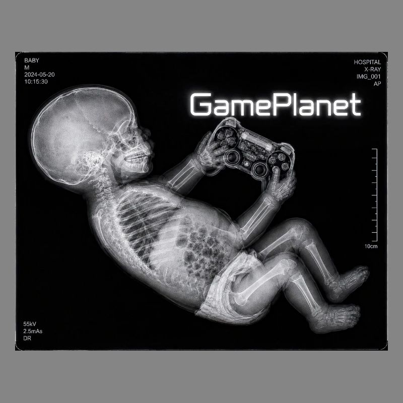 X-ray baby with game controller
