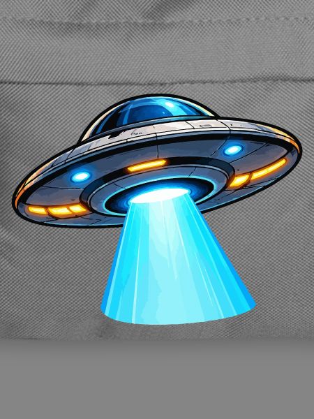 UFO Lichtstrahl Alien-Design