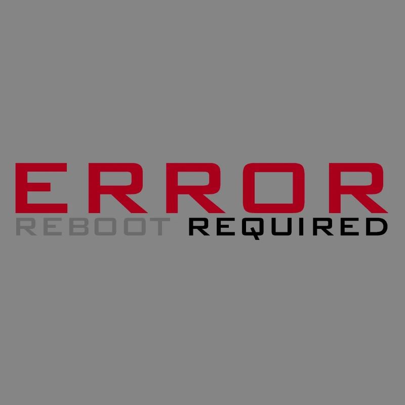 Error: Reboot required