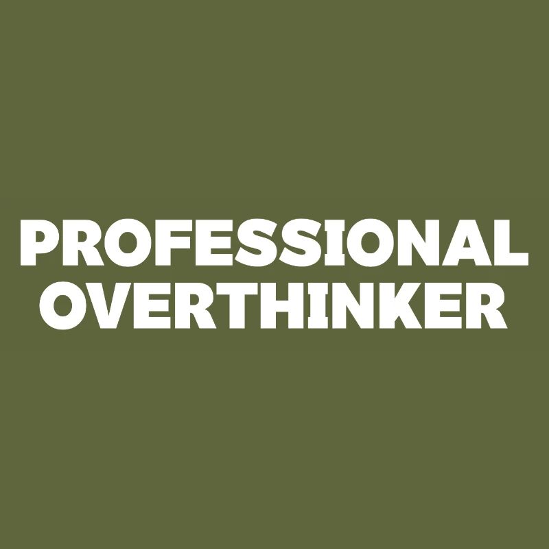 Futuristic Overthinker Typography Design