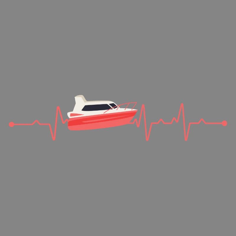Herzschlag Boot Motorboot