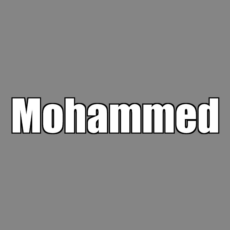 Muhammad - (Human name)