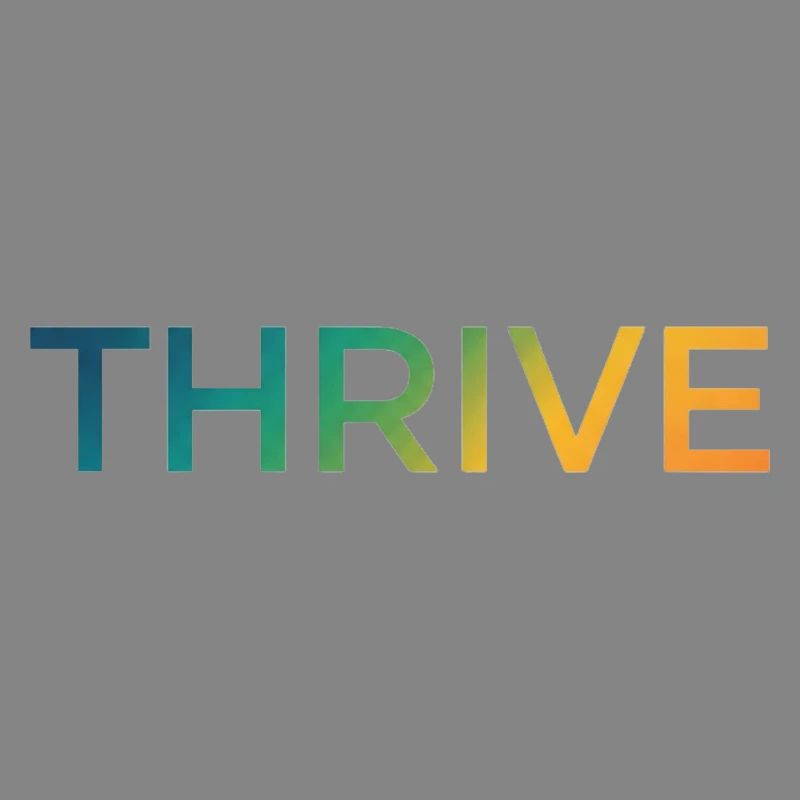 Thrive Gradient Lettering