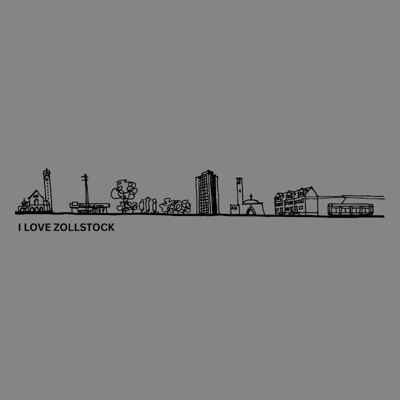 Skyline folding rule black